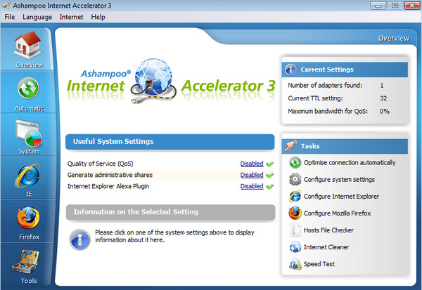 Ashampoo Internet Accelerator 3(网络优